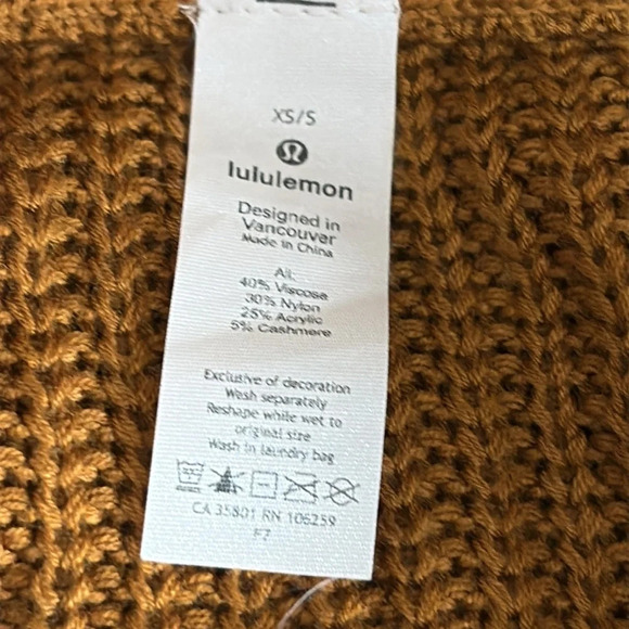 Lululemon Softer Still Wrap Sweater in Spiced Bronze - Size XS/Small - Picture 10 of 10